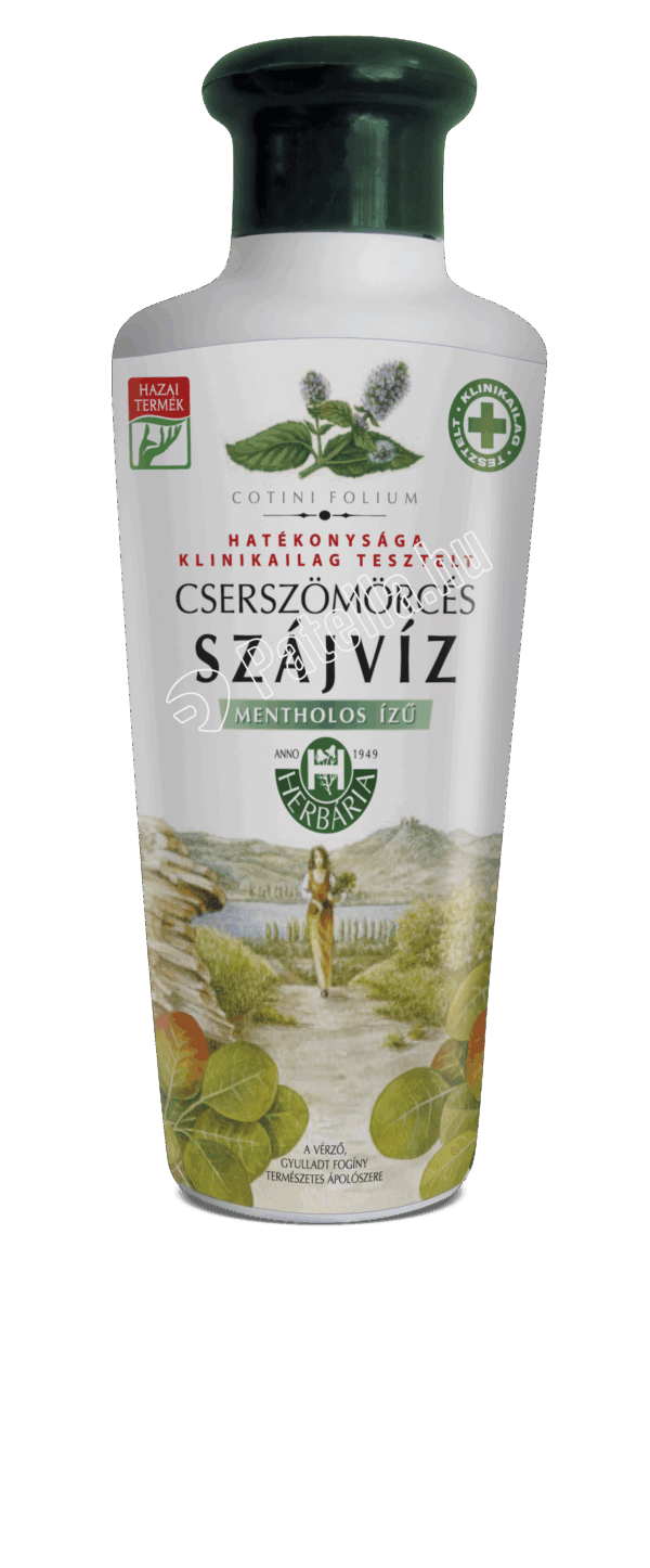 CSERSZÖMÖRCÉS SZÁJVÍZ MENTOLOS 1X 250ML KUPAKOS HERBÁRIA