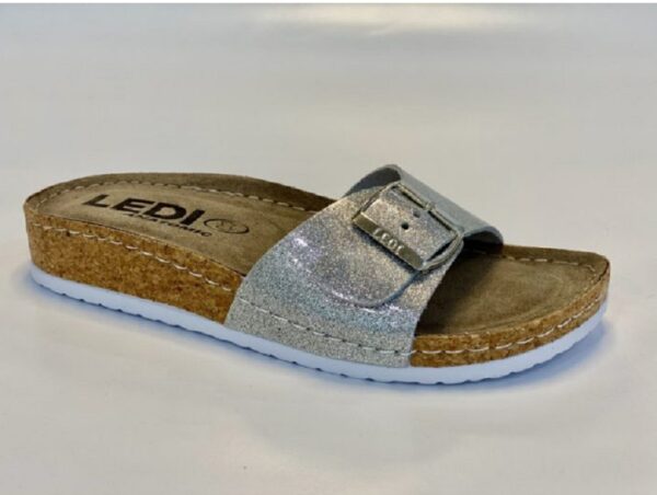 LEDI ANATOMIC PAPUCS NŐI EZÜST 1 CSATOS