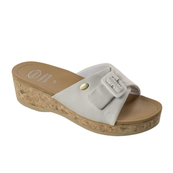 SCHOLL WAPPY PAPUCS FEHÉR