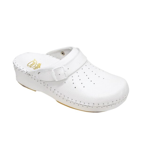 SCHOLL CLOG ADAPTA STRAP KLUMPA FEHÉR