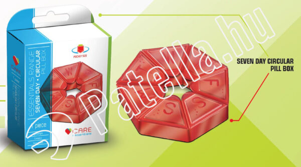 CARE ESSENTIAL GYÓGYSZERADAGOLÓ HETI KEREK 1X CEP006
